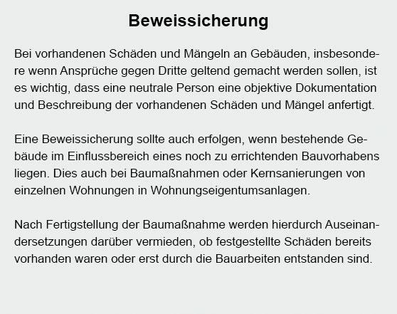 Beweissicherung bei Overath